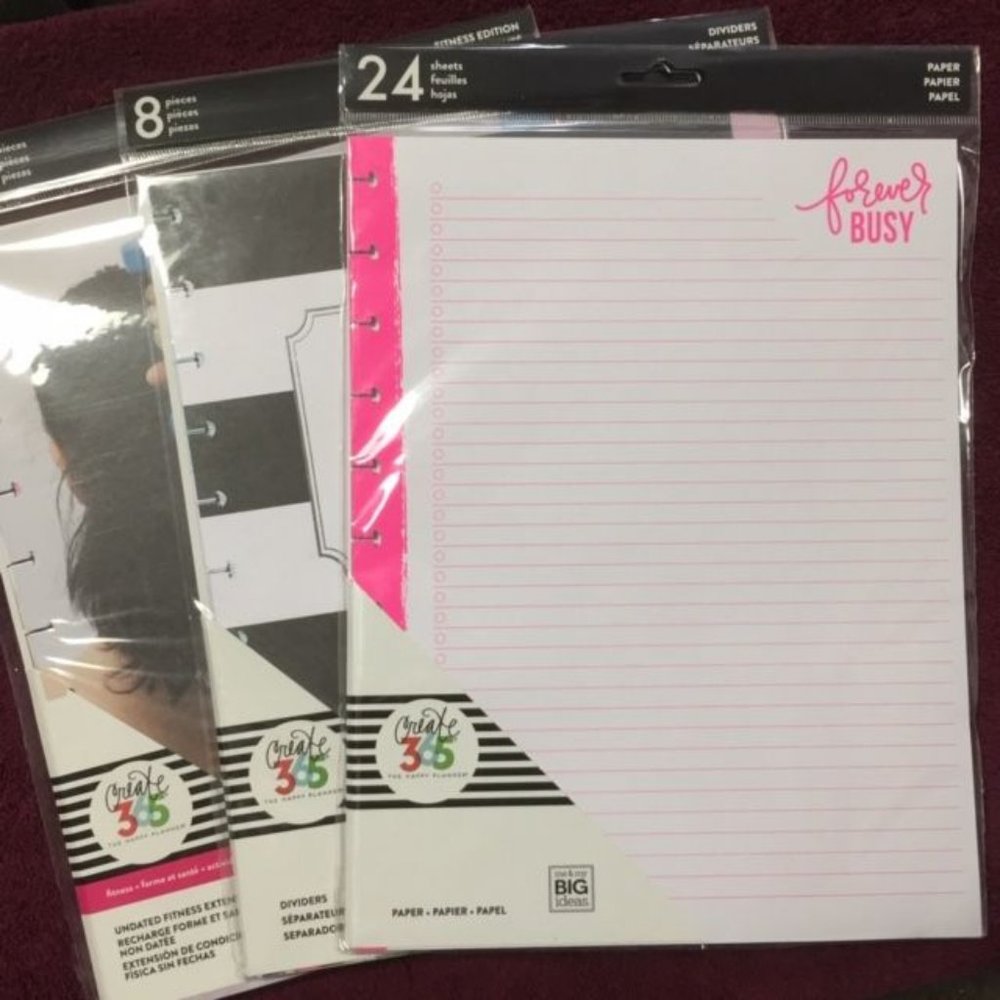 CREATE 365 Dividers Paper Undated Fitness